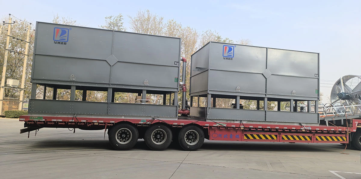 Loaded Unit Photographs Closed-Circuit Cooling Tower Ready for Dispatch Loaded Unit Photographs Closed-Circuit Cooling Tower Ready for Dispatch
